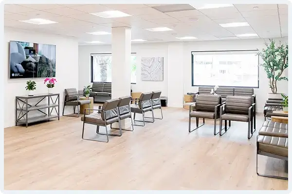 The lobby seating area at Retina Vision Consultants